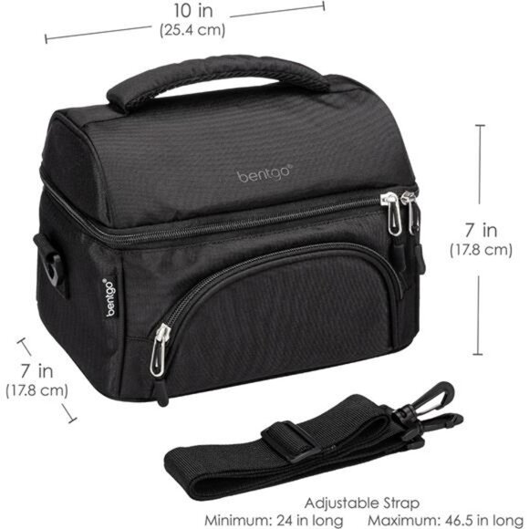 Insulated lunch bag tote leakproof large cooler with strap for work school trave - Picture 3 of 7